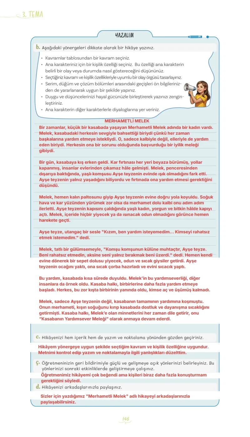 5. Sınıf Türkçe Ders Kitabı Cevapları Meb Yayınları 1 Sayfa 146 Çözüm Görseli