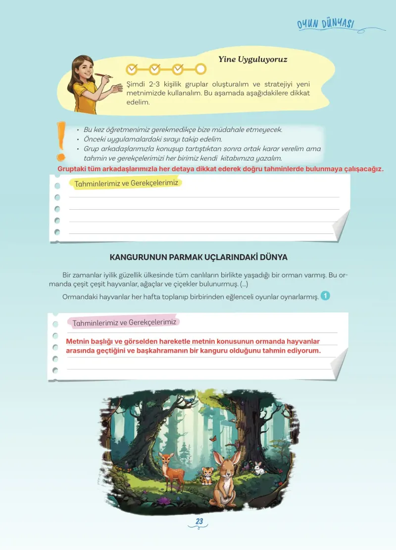 5. Sınıf Türkçe Ders Kitabı Cevapları Meb Yayınları 1 Sayfa 23 Çözüm Görseli