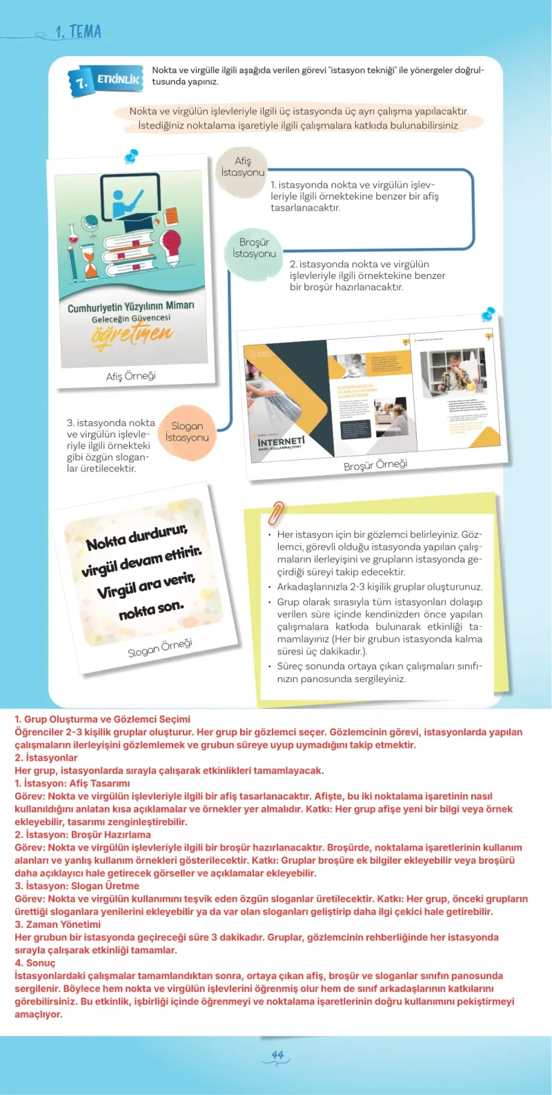 5. Sınıf Türkçe Ders Kitabı Cevapları Meb Yayınları 1 Sayfa 44 Çözüm Görseli