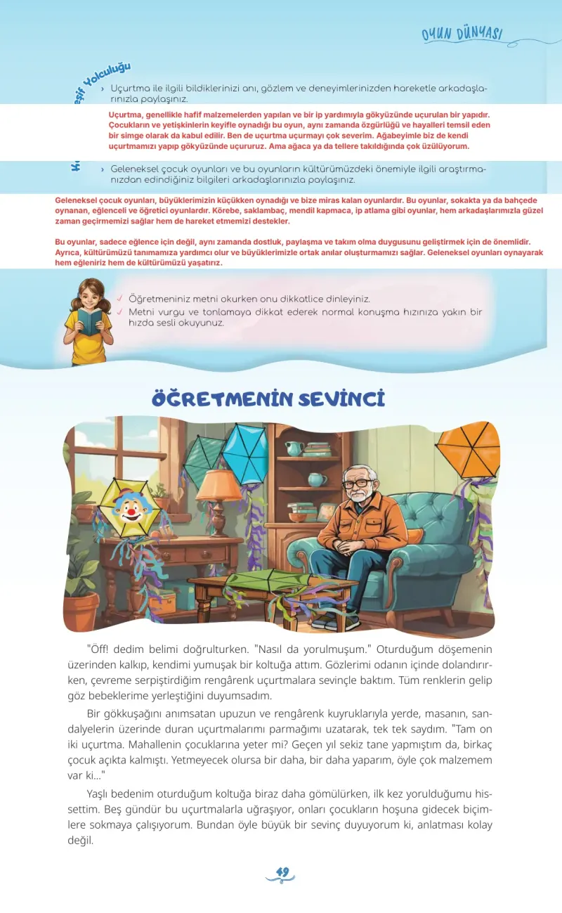 5. Sınıf Türkçe Ders Kitabı Cevapları Meb Yayınları 1 Sayfa 49 Çözüm Görseli