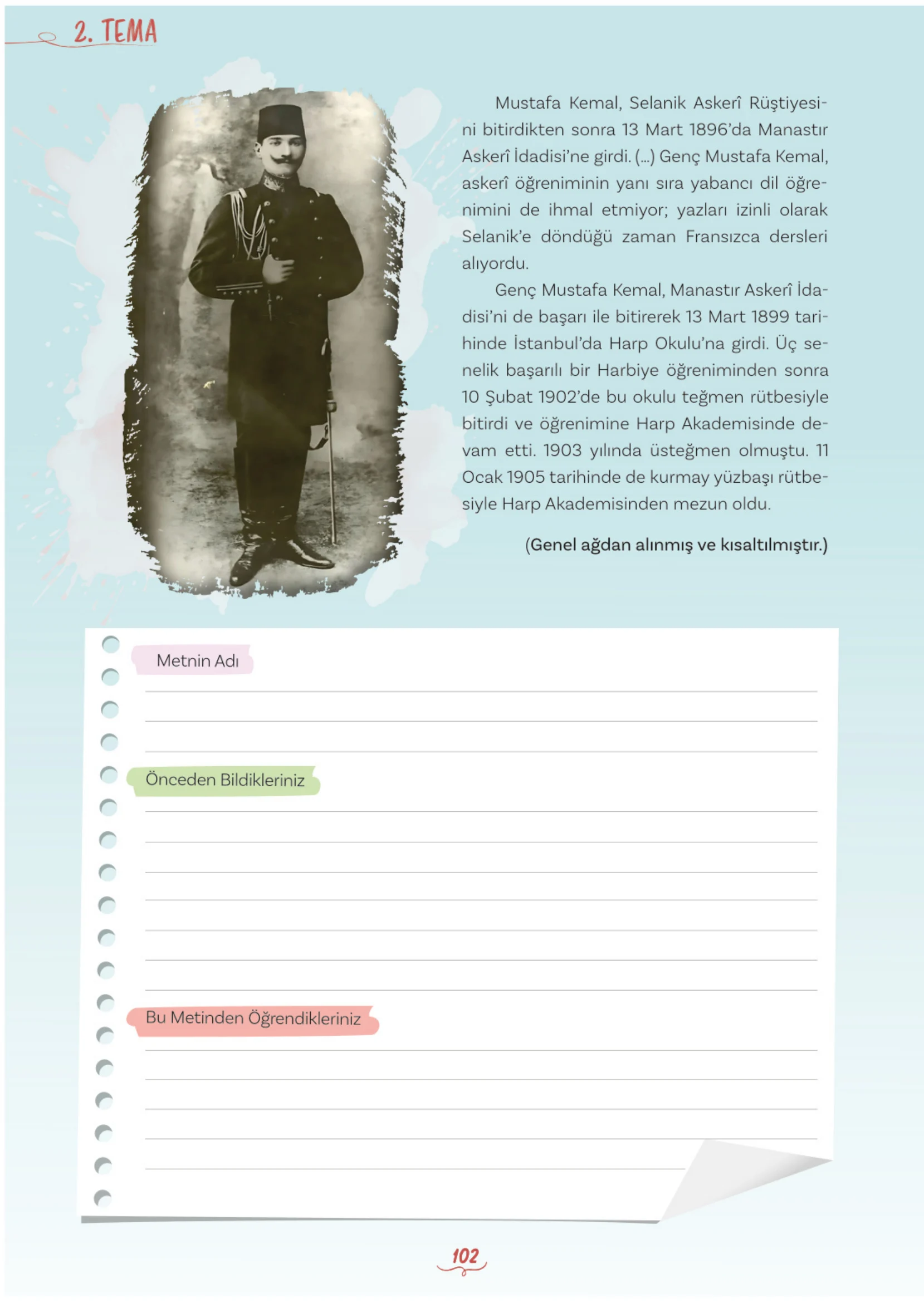 5. Sınıf Türkçe Ders Kitabı Cevapları Meb Yayınları 1. Kitap Sayfa 102