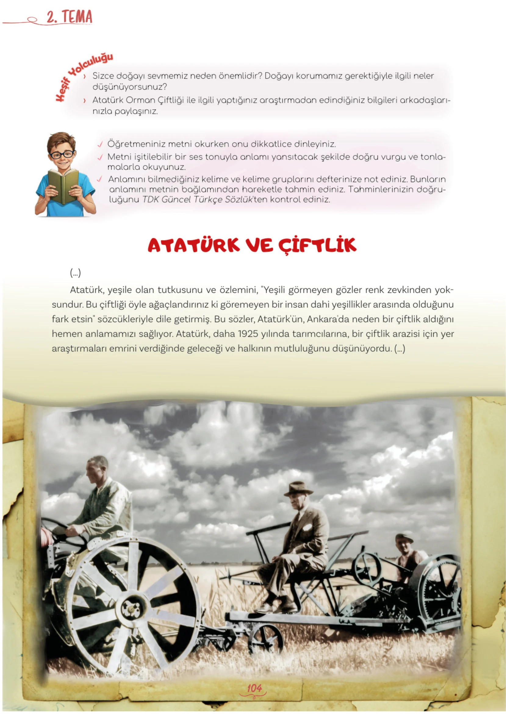 5. Sınıf Türkçe Ders Kitabı Cevapları Meb Yayınları 1. Kitap Sayfa 104