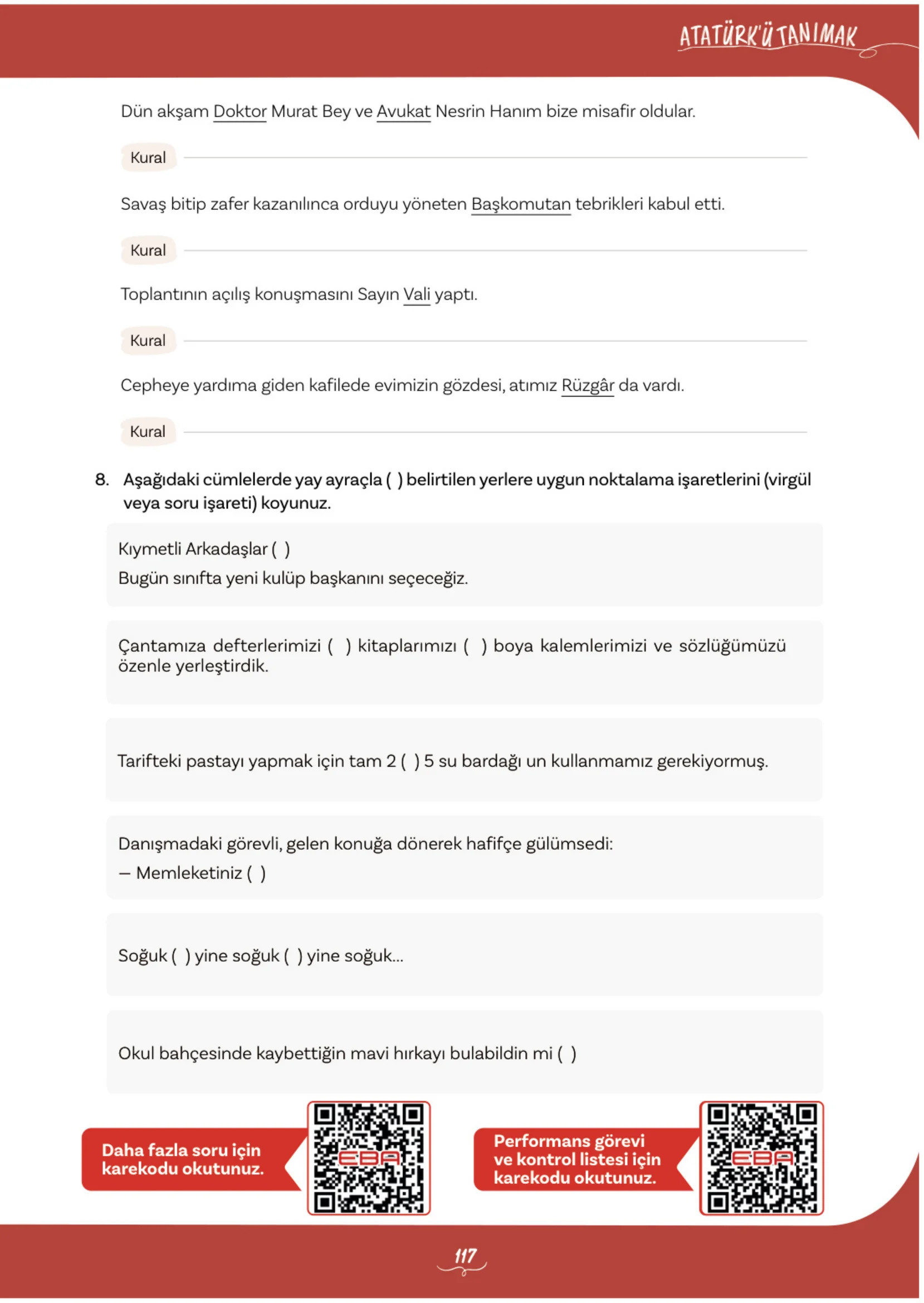 5. Sınıf Türkçe Ders Kitabı Cevapları Meb Yayınları 1. Kitap Sayfa 117