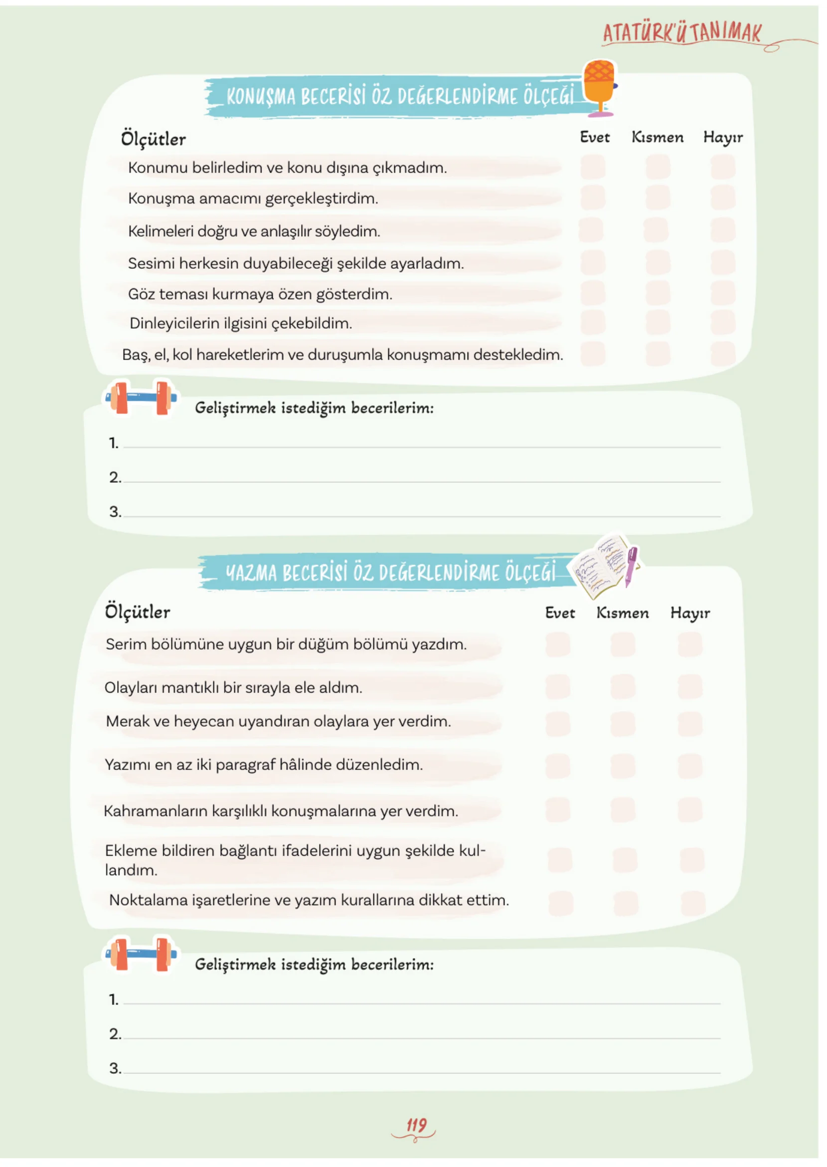 5. Sınıf Türkçe Ders Kitabı Cevapları Meb Yayınları 1. Kitap Sayfa 119