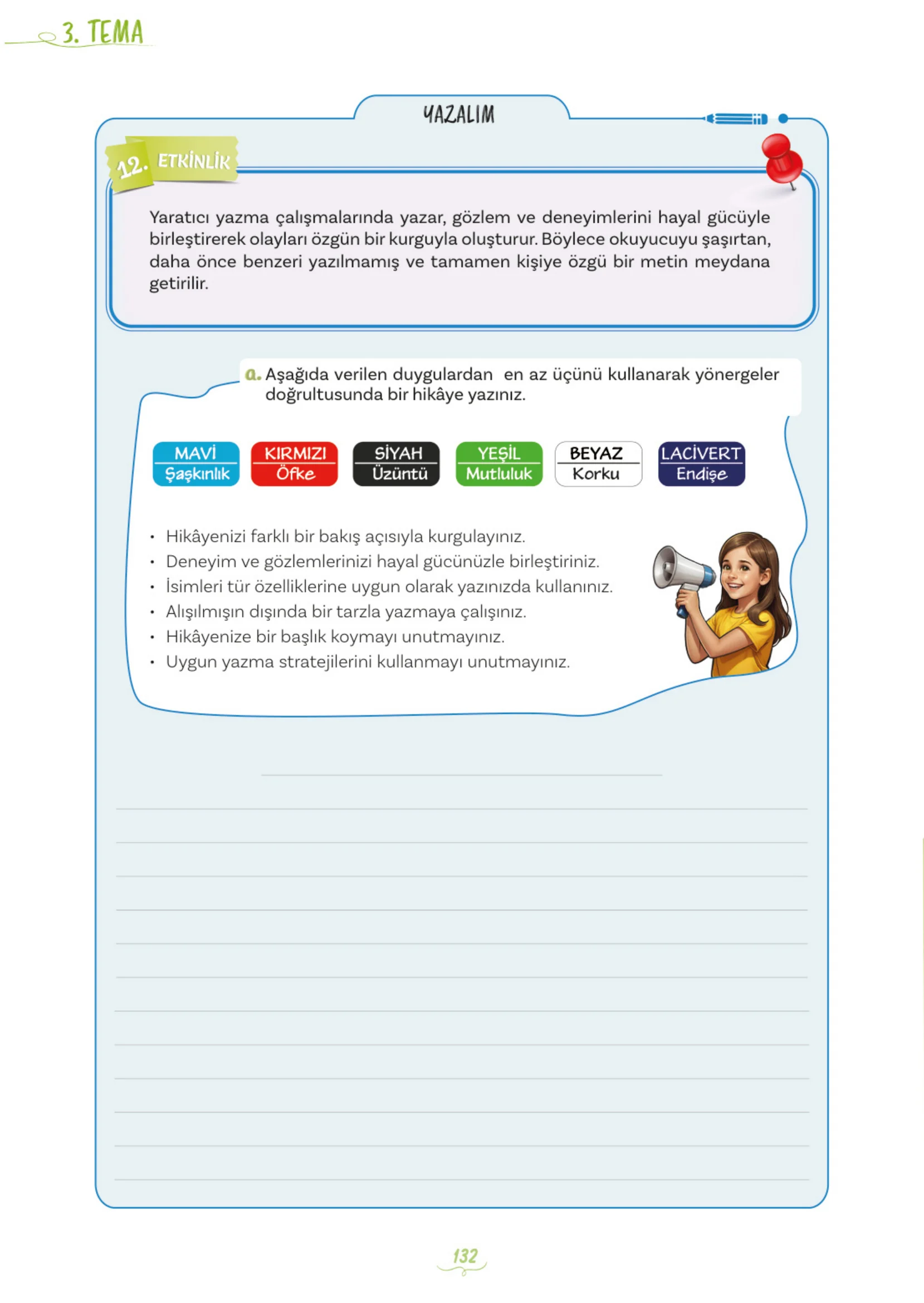 5. Sınıf Türkçe Ders Kitabı Cevapları Meb Yayınları 1. Kitap Sayfa 132