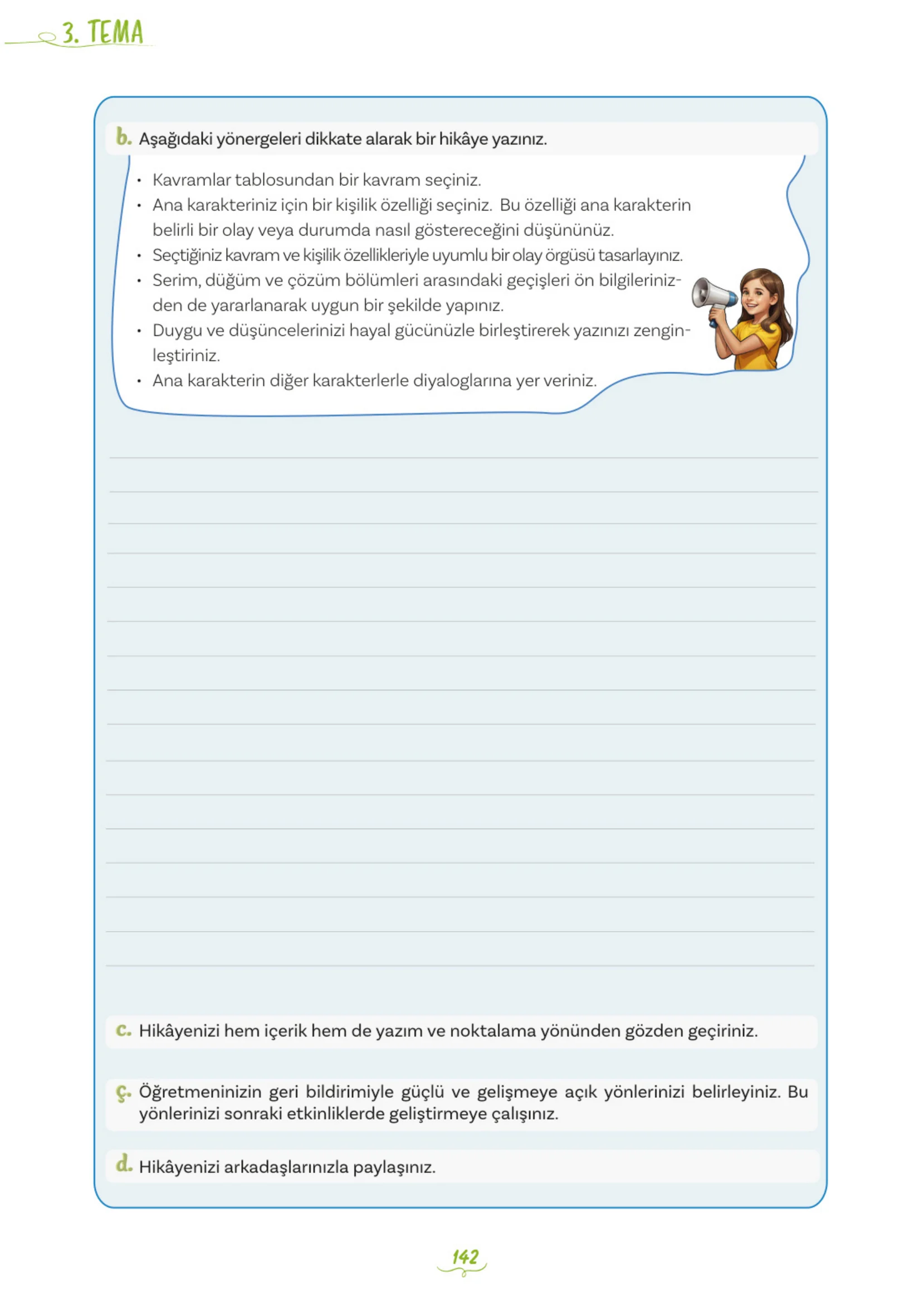 5. Sınıf Türkçe Ders Kitabı Cevapları Meb Yayınları 1. Kitap Sayfa 142