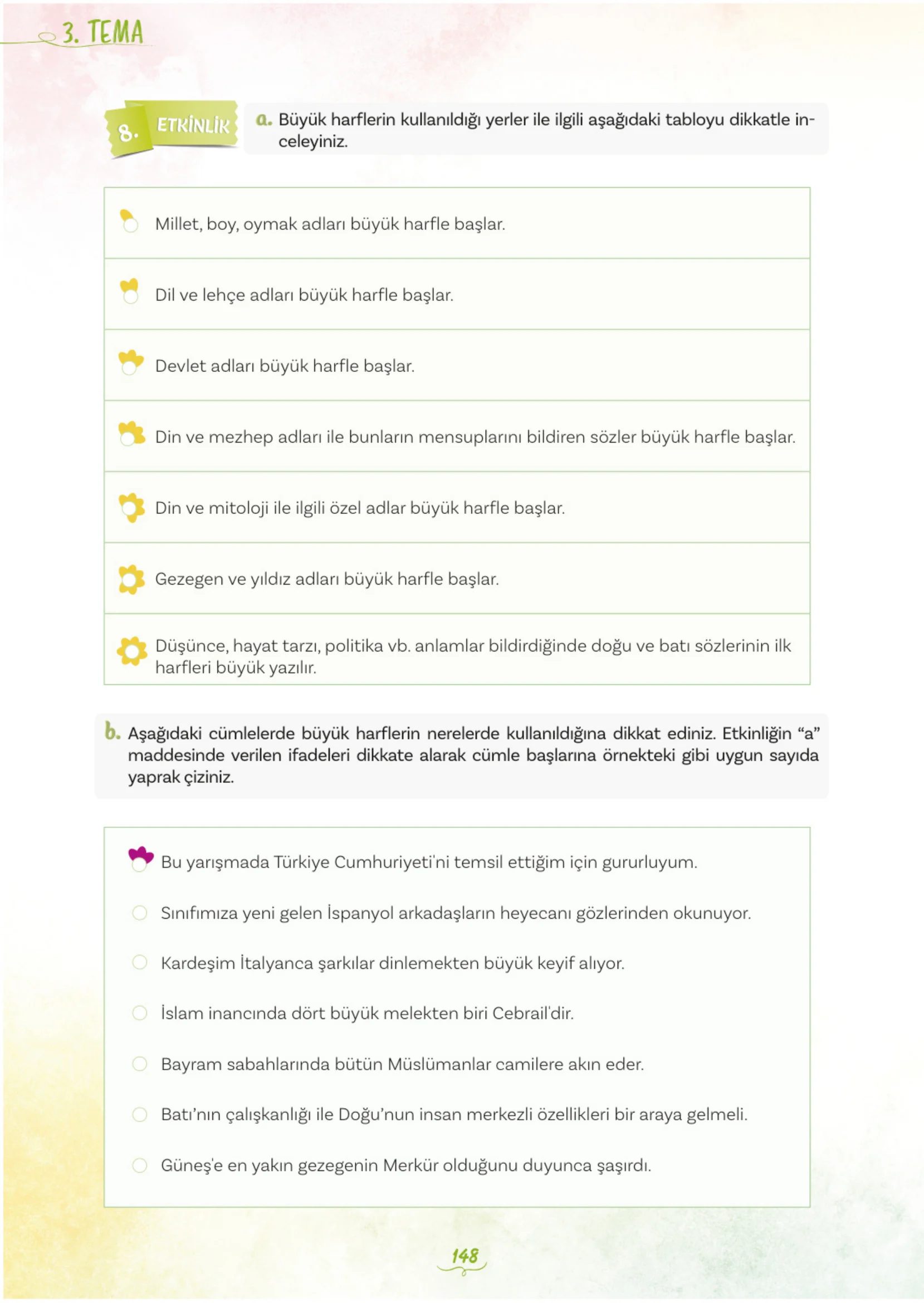 5. Sınıf Türkçe Ders Kitabı Cevapları Meb Yayınları 1. Kitap Sayfa 148