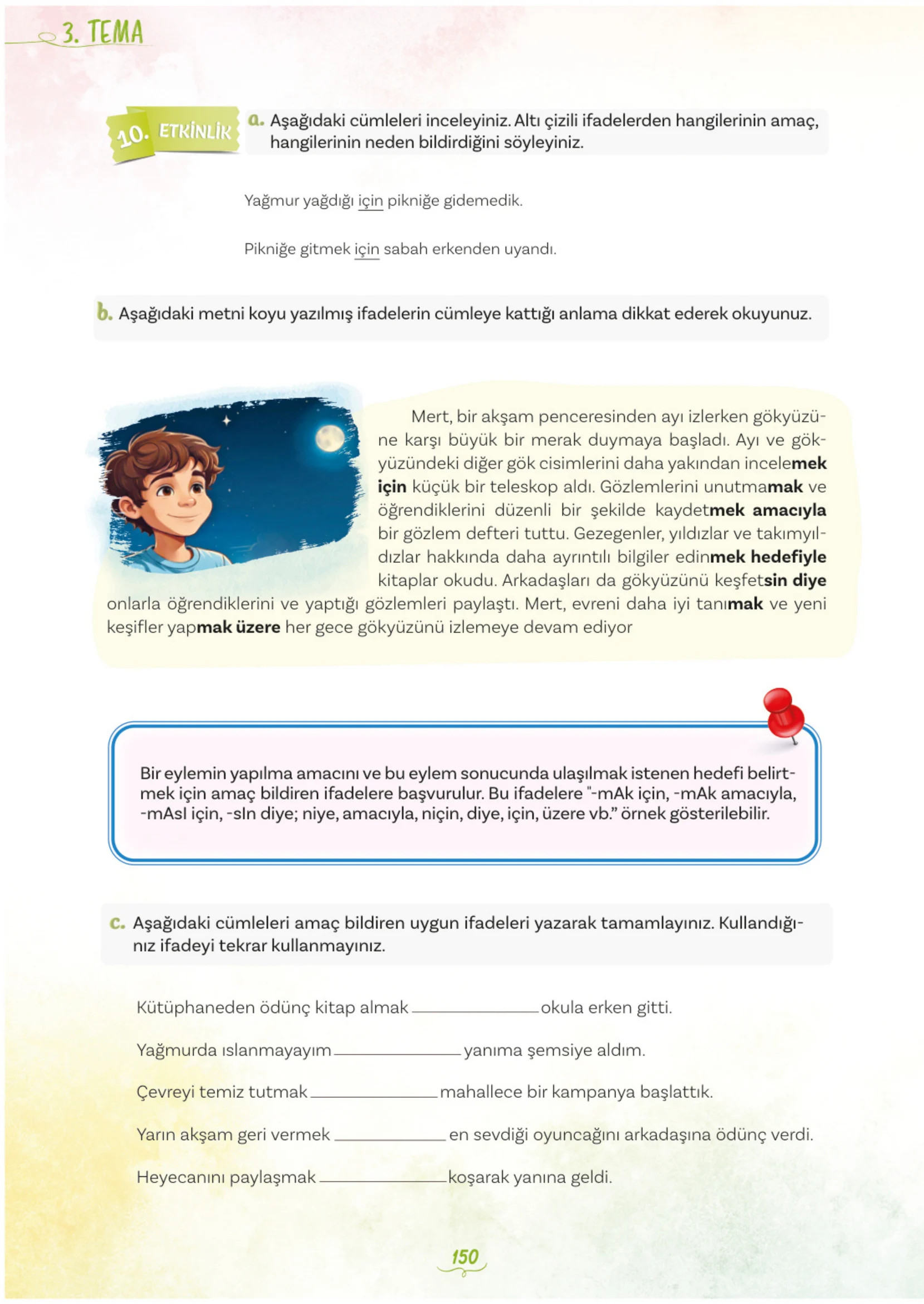 5. Sınıf Türkçe Ders Kitabı Cevapları Meb Yayınları 1. Kitap Sayfa 150