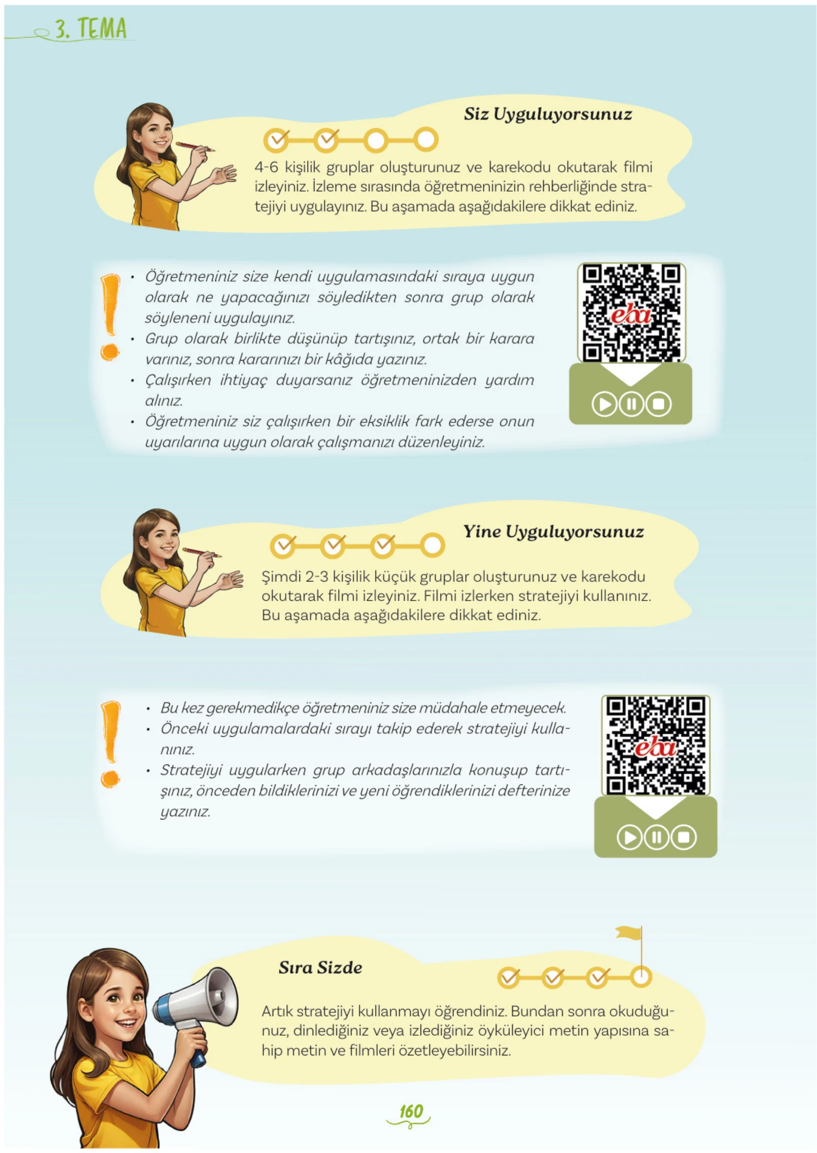 5. Sınıf Türkçe Ders Kitabı Cevapları Meb Yayınları 1. Kitap Sayfa 160