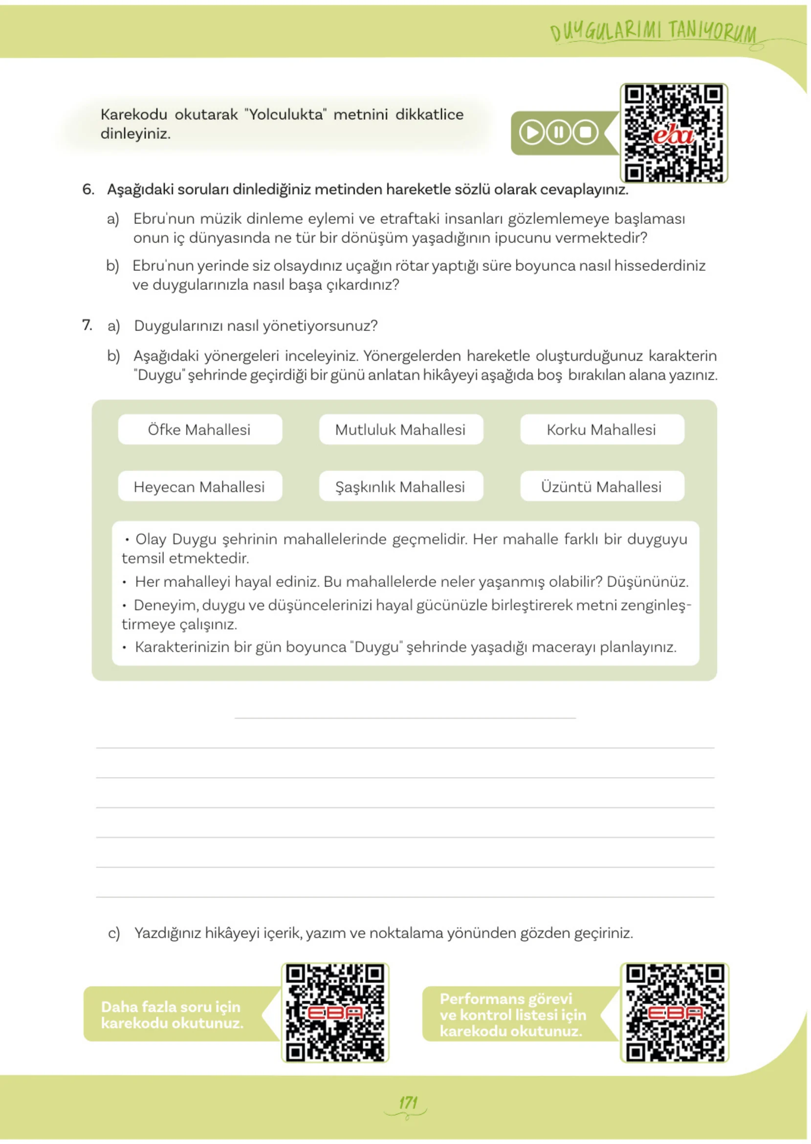 5. Sınıf Türkçe Ders Kitabı Cevapları Meb Yayınları 1. Kitap Sayfa 171