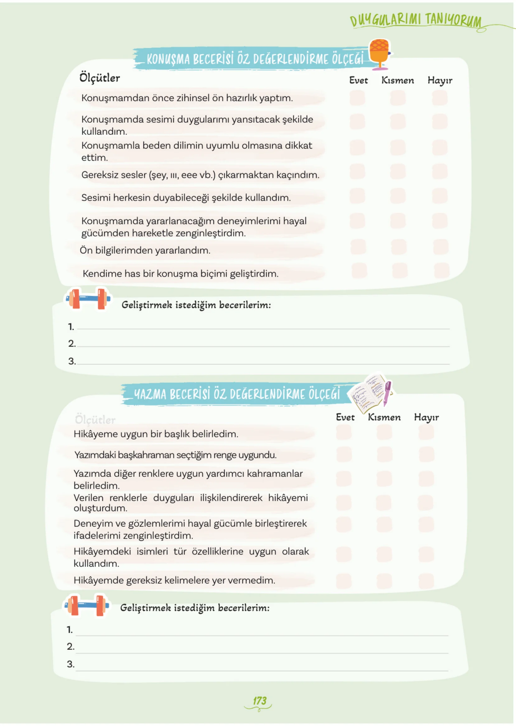 5. Sınıf Türkçe Ders Kitabı Cevapları Meb Yayınları 1. Kitap Sayfa 173