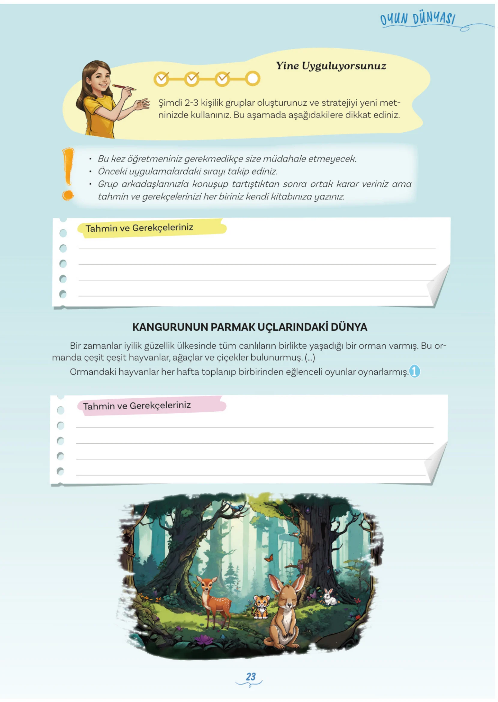 5. Sınıf Türkçe Ders Kitabı Cevapları Meb Yayınları 1. Kitap Sayfa 23