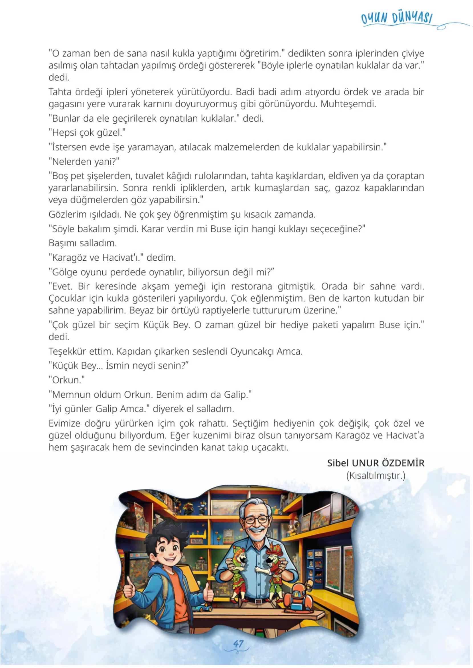 5. Sınıf Türkçe Ders Kitabı Cevapları Meb Yayınları 1. Kitap Sayfa 47