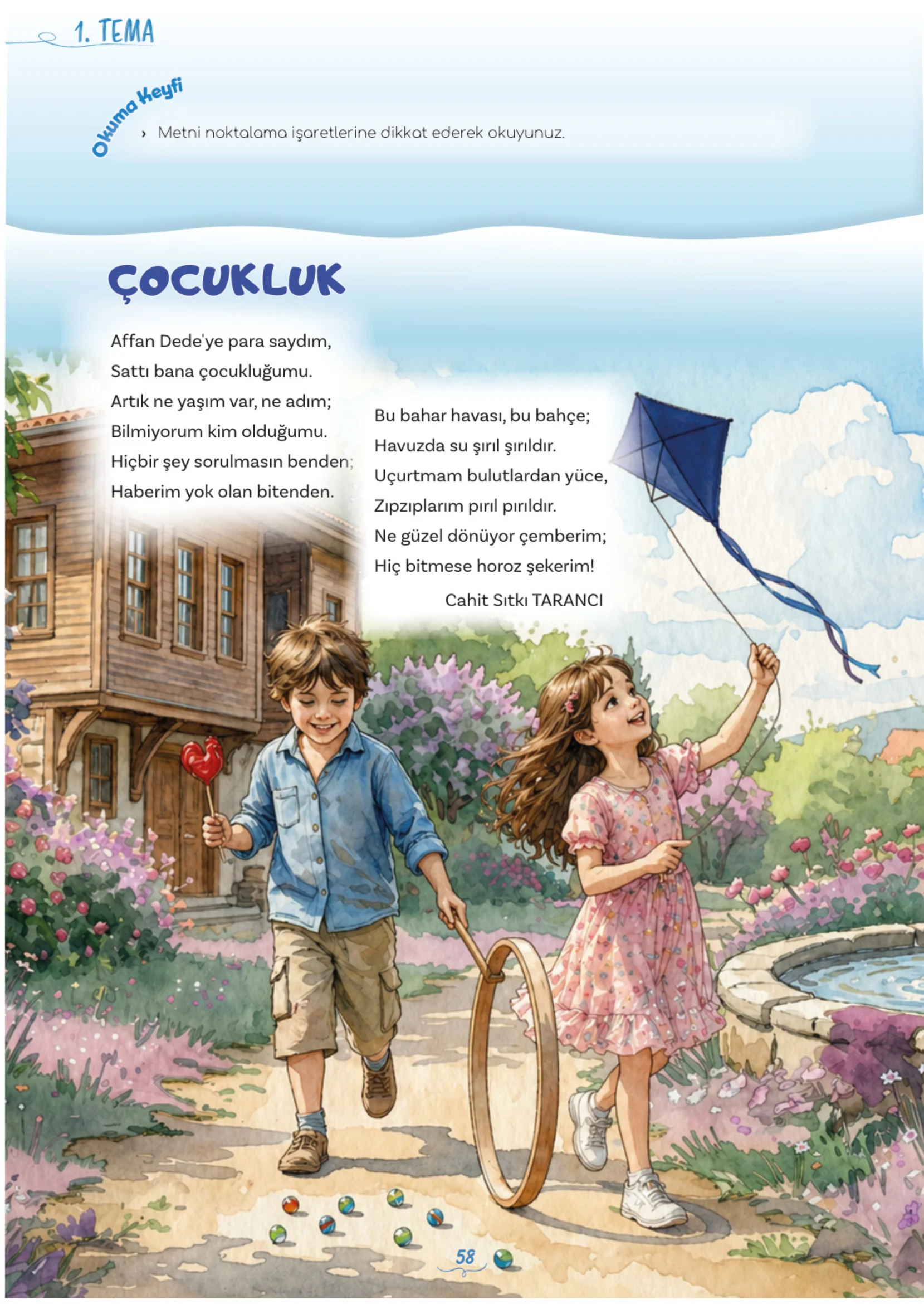 5. Sınıf Türkçe Ders Kitabı Cevapları Meb Yayınları 1. Kitap Sayfa 58