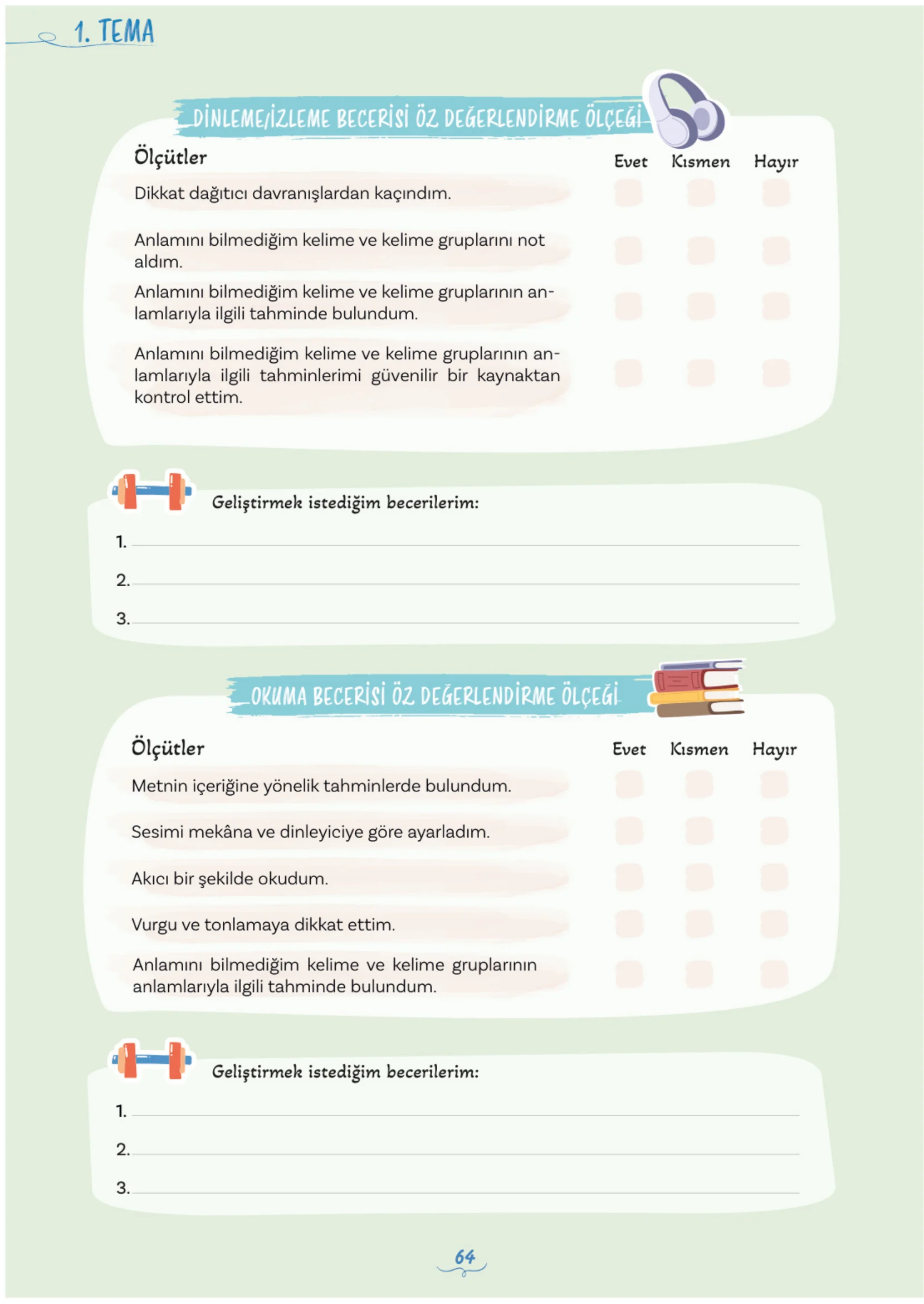 5. Sınıf Türkçe Ders Kitabı Cevapları Meb Yayınları 1. Kitap Sayfa 64