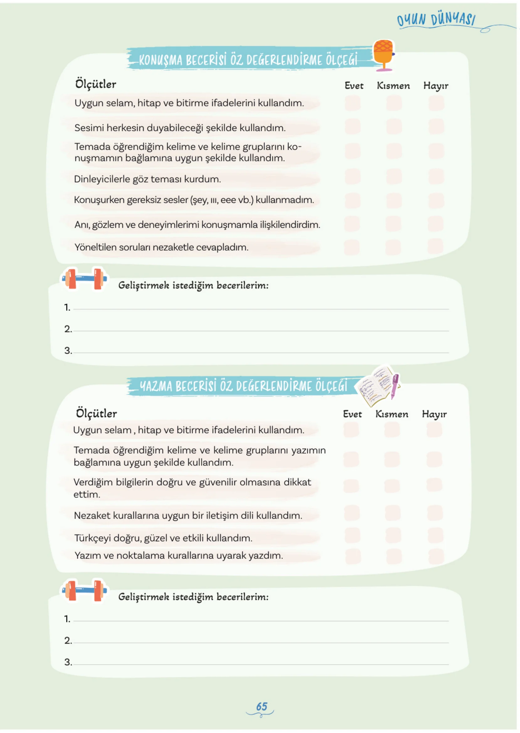 5. Sınıf Türkçe Ders Kitabı Cevapları Meb Yayınları 1. Kitap Sayfa 65