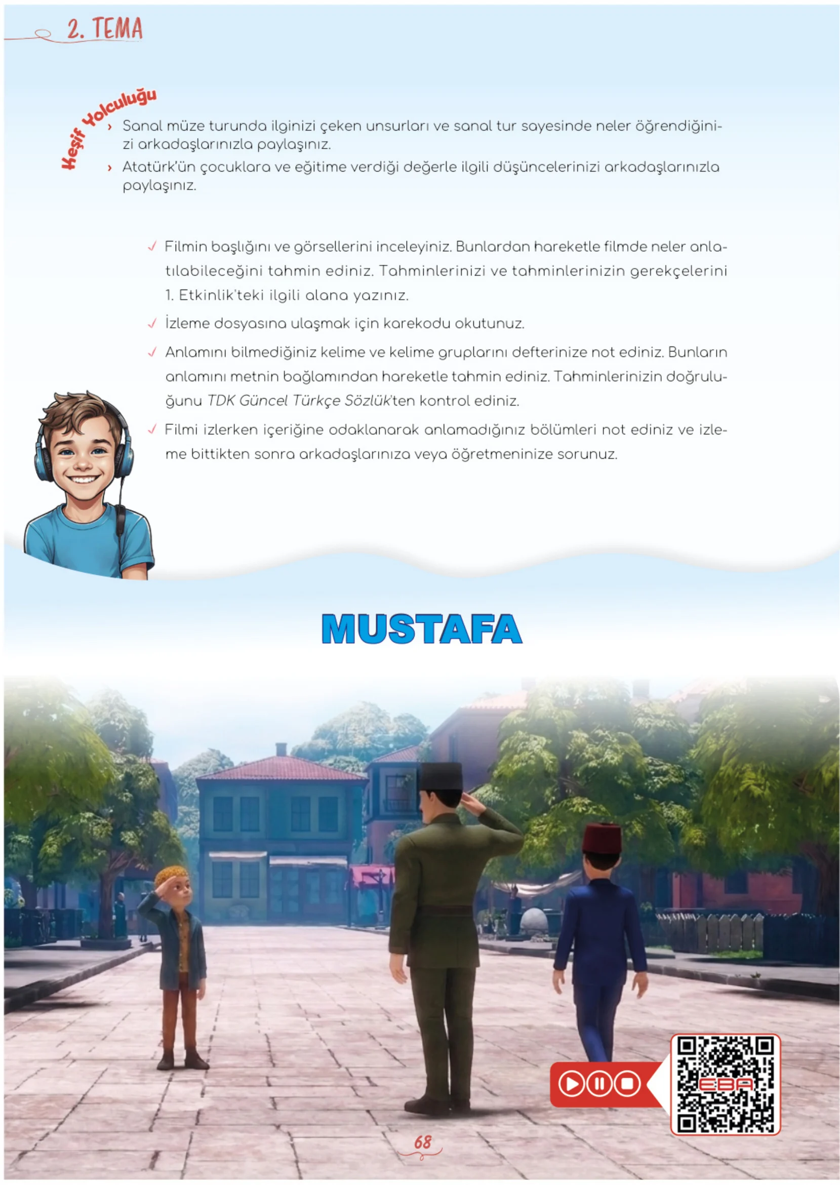 5. Sınıf Türkçe Ders Kitabı Cevapları Meb Yayınları 1. Kitap Sayfa 68