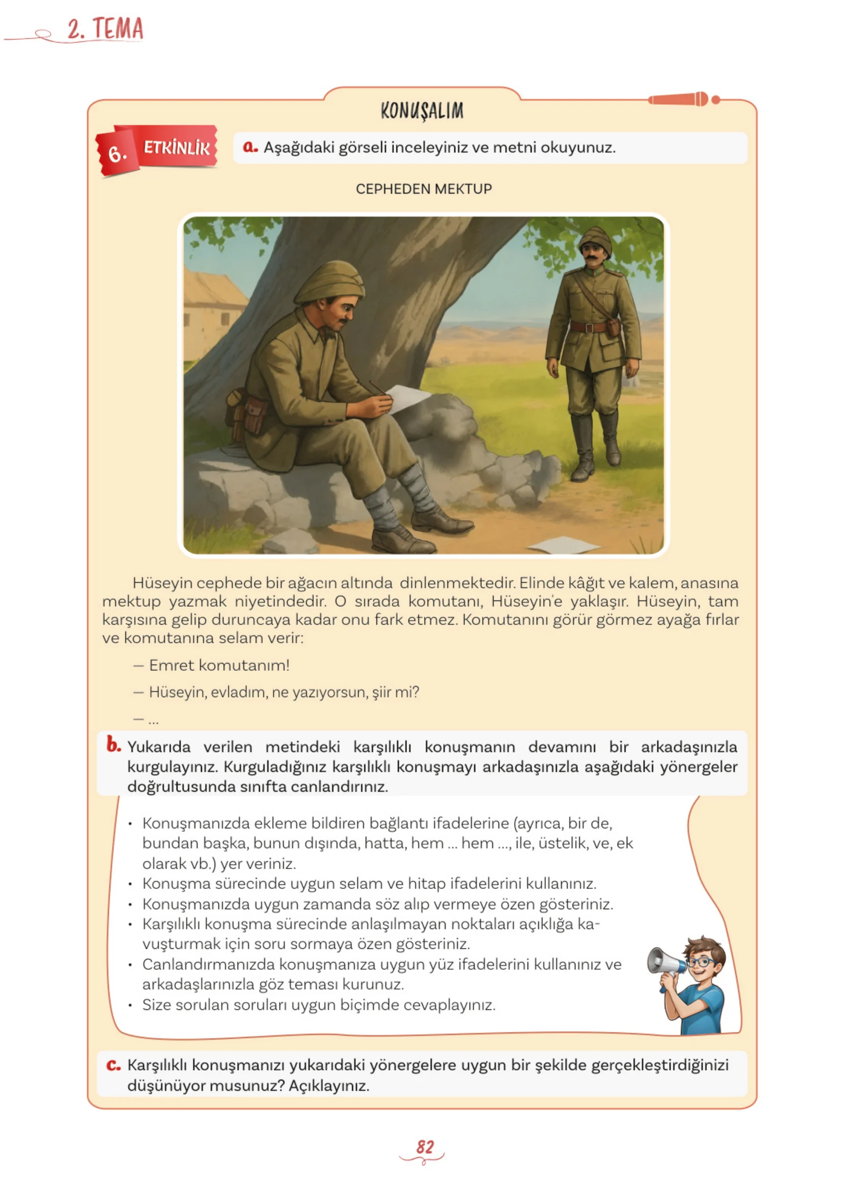 5. Sınıf Türkçe Ders Kitabı Cevapları Meb Yayınları 1. Kitap Sayfa 82