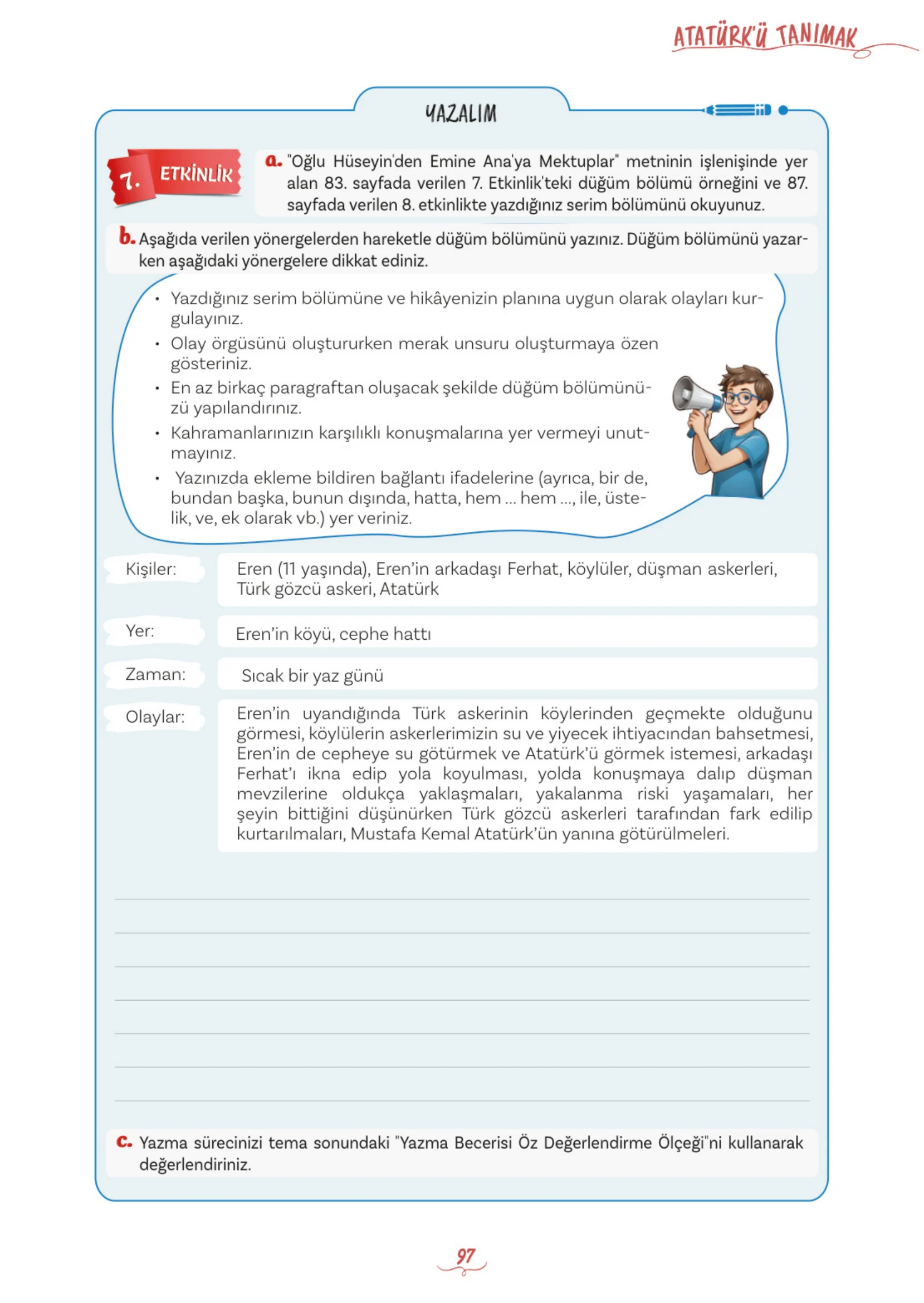 5. Sınıf Türkçe Ders Kitabı Cevapları Meb Yayınları 1. Kitap Sayfa 97