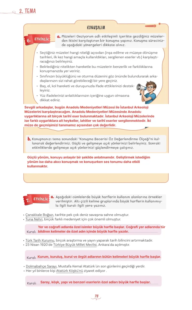 5. Sınıf Türkçe Ders Kitabı Cevapları Meb Yayınları 1 Sayfa 78 Çözüm Görseli