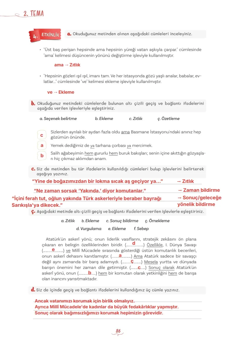 5. Sınıf Türkçe Ders Kitabı Cevapları Meb Yayınları 1 Sayfa 86 Çözüm Görseli