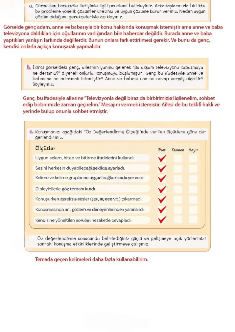 5. Sınıf Türkçe Ders Kitabı Cevapları Meb Yayınları 2. Kitap Sayfa 100 Çözüm Görseli