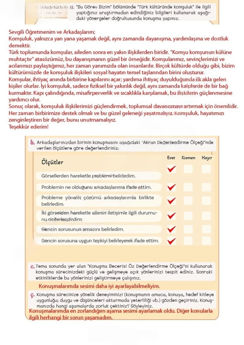 5. Sınıf Türkçe Ders Kitabı Cevapları Meb Yayınları 2. Kitap Sayfa 101 Çözüm Görseli