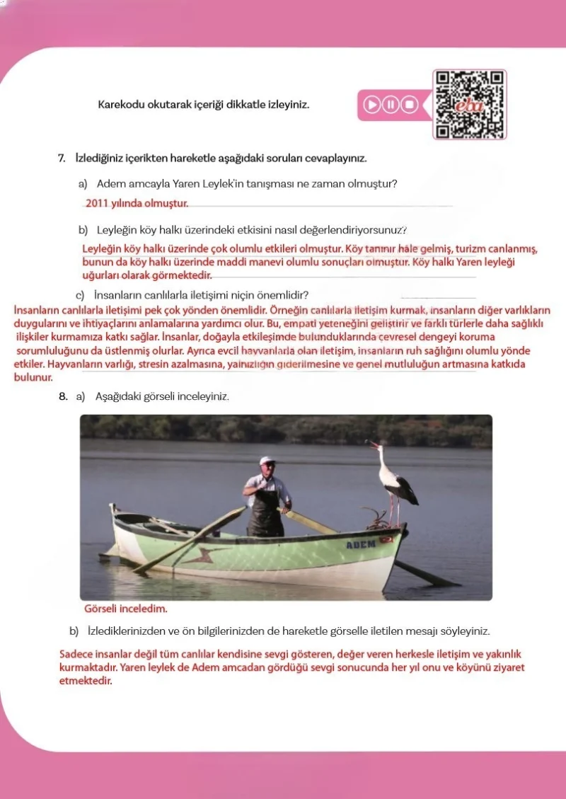 5. Sınıf Türkçe Ders Kitabı Cevapları Meb Yayınları 2. Kitap Sayfa 108 Çözüm Görseli