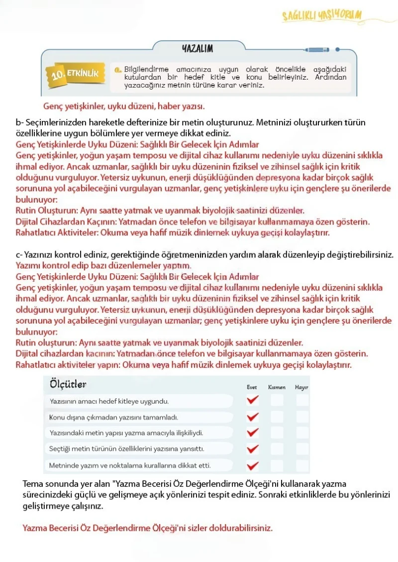 5. Sınıf Türkçe Ders Kitabı Cevapları Meb Yayınları 2. Kitap Sayfa 121 Çözüm Görseli