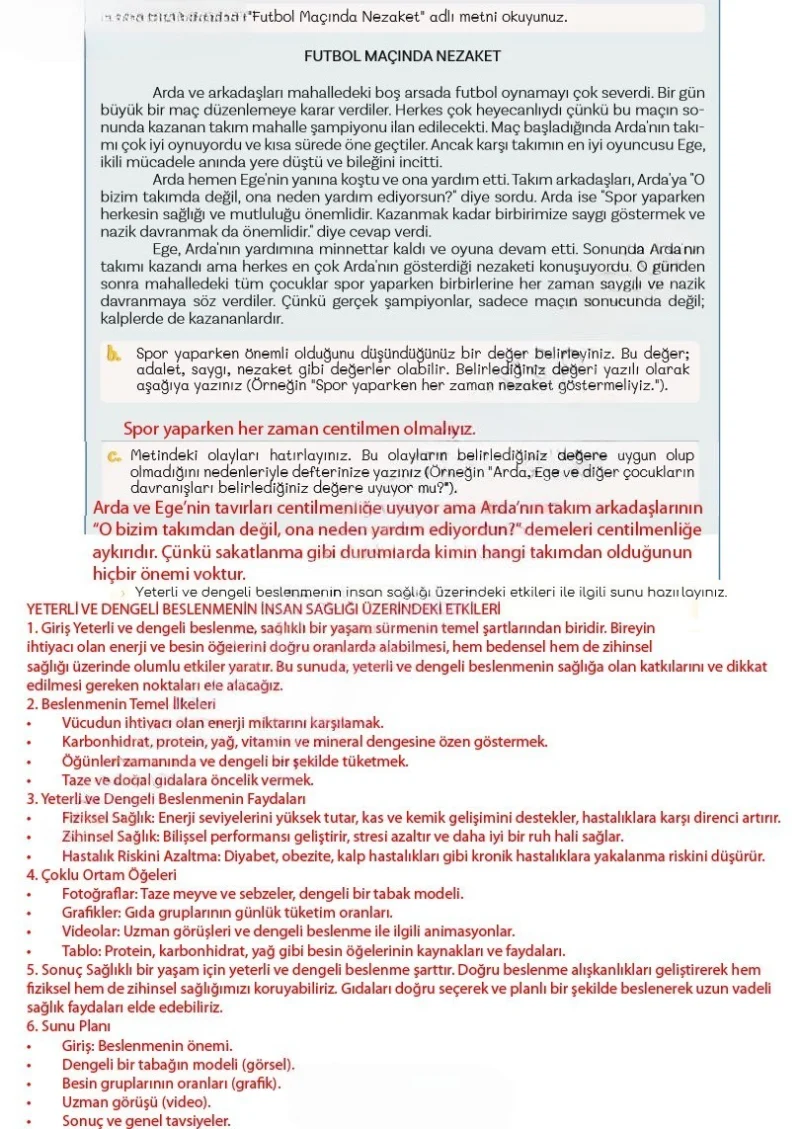 5. Sınıf Türkçe Ders Kitabı Cevapları Meb Yayınları 2. Kitap Sayfa 123 Çözüm Görseli