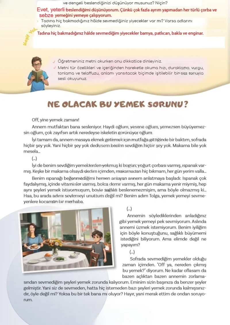 5. Sınıf Türkçe Ders Kitabı Cevapları Meb Yayınları 2. Kitap Sayfa 128 Çözüm Görseli