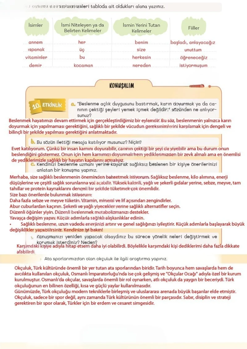 5. Sınıf Türkçe Ders Kitabı Cevapları Meb Yayınları 2. Kitap Sayfa 135 Çözüm Görseli