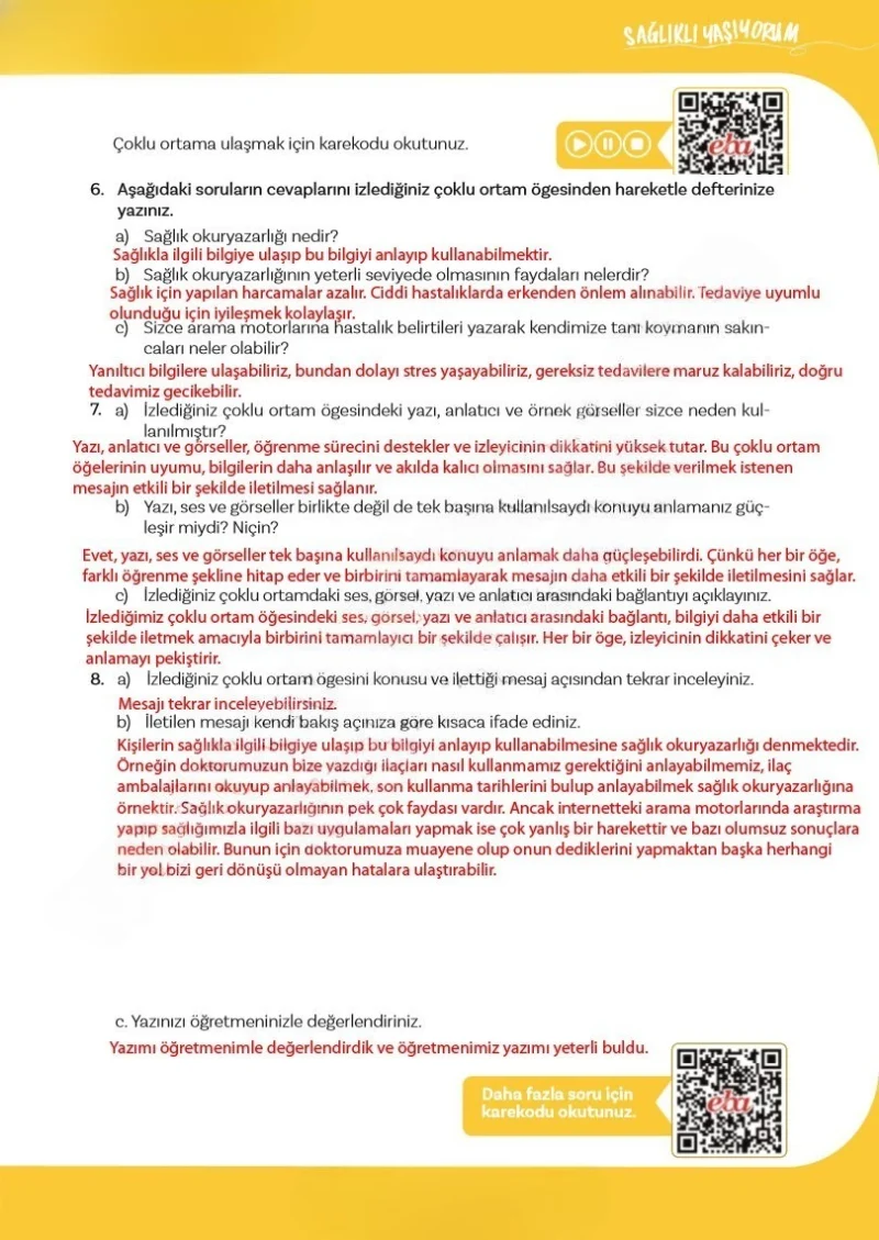 5. Sınıf Türkçe Ders Kitabı Cevapları Meb Yayınları 2. Kitap Sayfa 155 Çözüm Görseli
