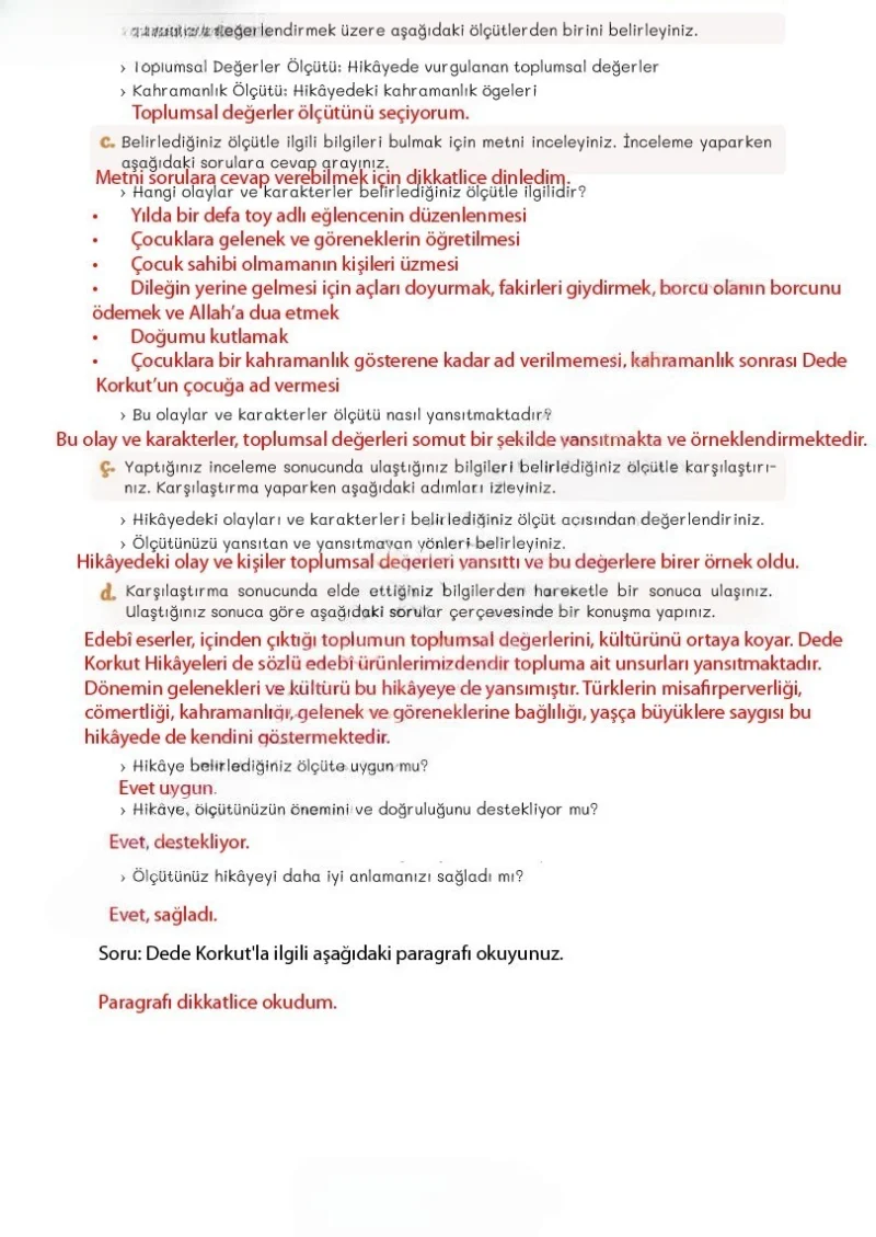 5. Sınıf Türkçe Ders Kitabı Cevapları Meb Yayınları 2. Kitap Sayfa 20 Çözüm Görseli