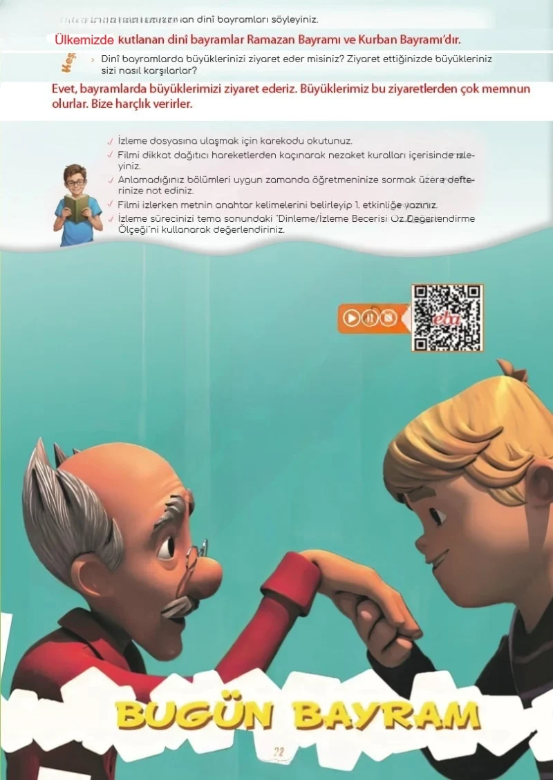 5. Sınıf Türkçe Ders Kitabı Cevapları Meb Yayınları 2. Kitap Sayfa 22 Çözüm Görseli