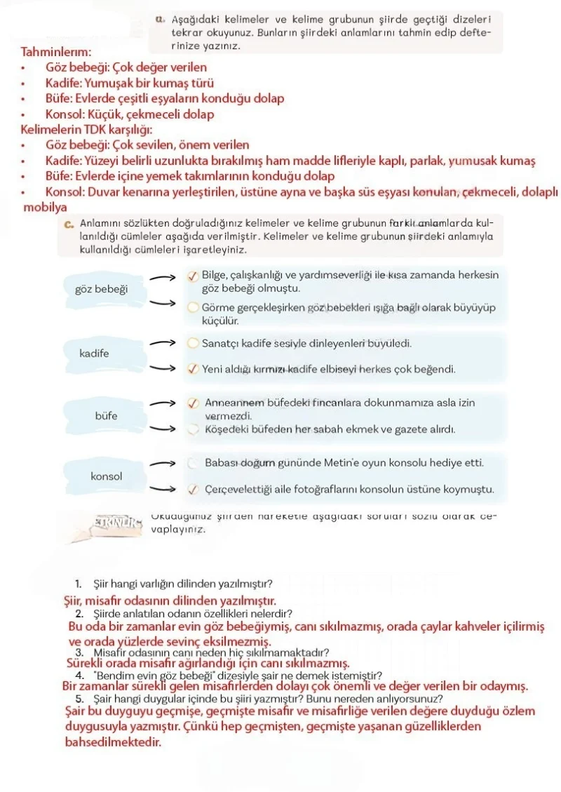 5. Sınıf Türkçe Ders Kitabı Cevapları Meb Yayınları 2. Kitap Sayfa 31 Çözüm Görseli