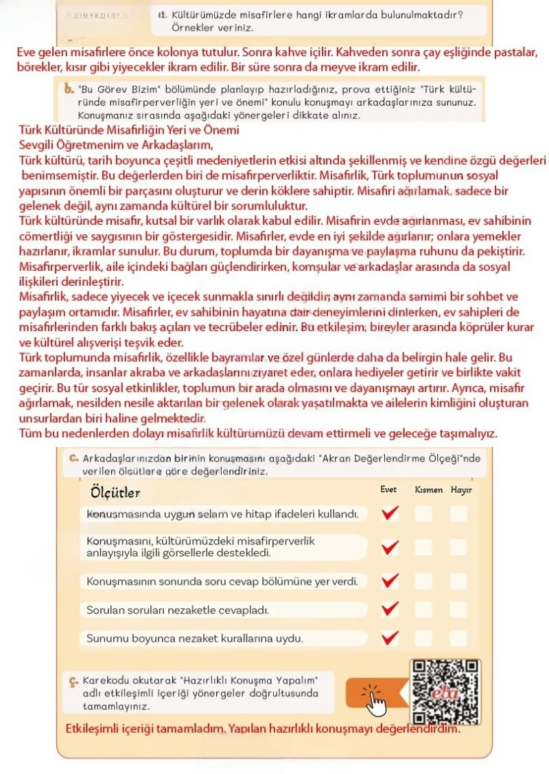 5. Sınıf Türkçe Ders Kitabı Cevapları Meb Yayınları 2. Kitap Sayfa 34 Çözüm Görseli