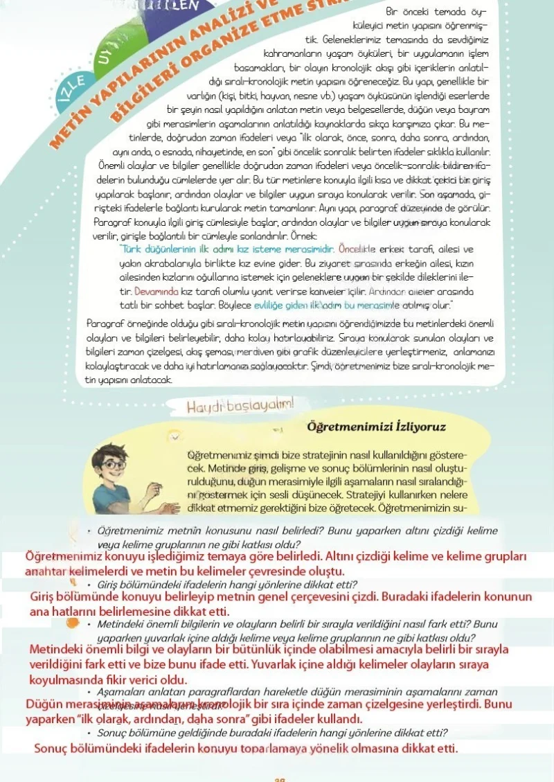 5. Sınıf Türkçe Ders Kitabı Cevapları Meb Yayınları 2. Kitap Sayfa 38 Çözüm Görseli