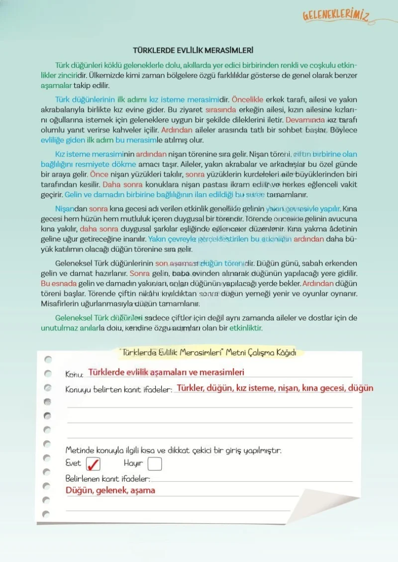 5. Sınıf Türkçe Ders Kitabı Cevapları Meb Yayınları 2. Kitap Sayfa 39 Çözüm Görseli