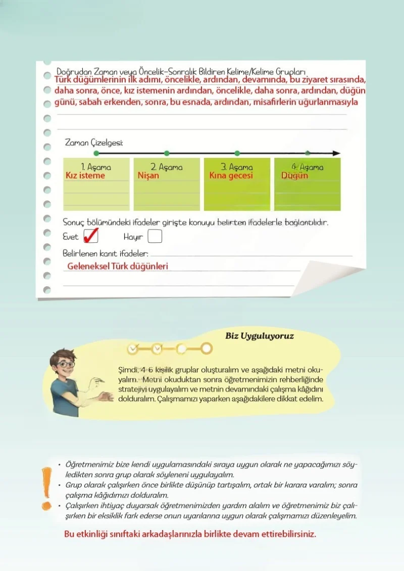 5. Sınıf Türkçe Ders Kitabı Cevapları Meb Yayınları 2. Kitap Sayfa 40 Çözüm Görseli