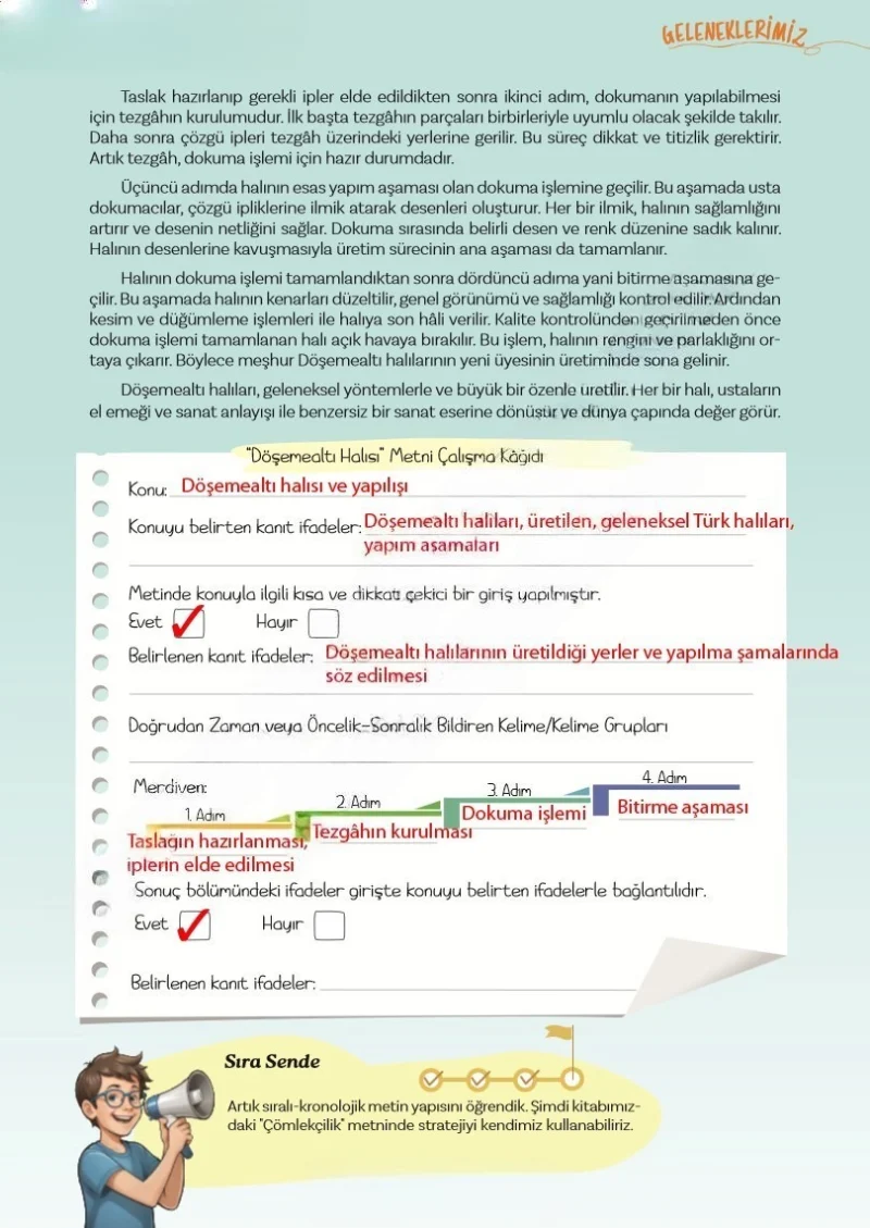 5. Sınıf Türkçe Ders Kitabı Cevapları Meb Yayınları 2. Kitap Sayfa 43 Çözüm Görseli