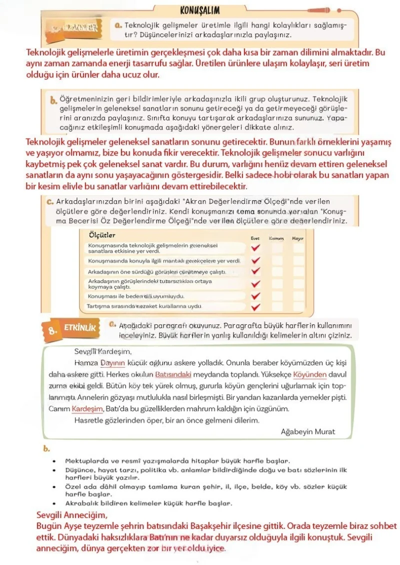 5. Sınıf Türkçe Ders Kitabı Cevapları Meb Yayınları 2. Kitap Sayfa 50 Çözüm Görseli