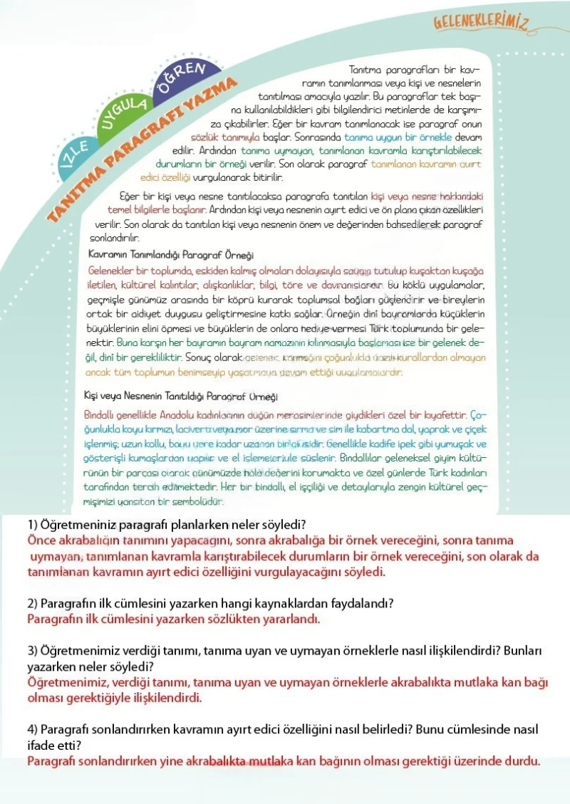 5. Sınıf Türkçe Ders Kitabı Cevapları Meb Yayınları 2. Kitap Sayfa 53 Çözüm Görseli