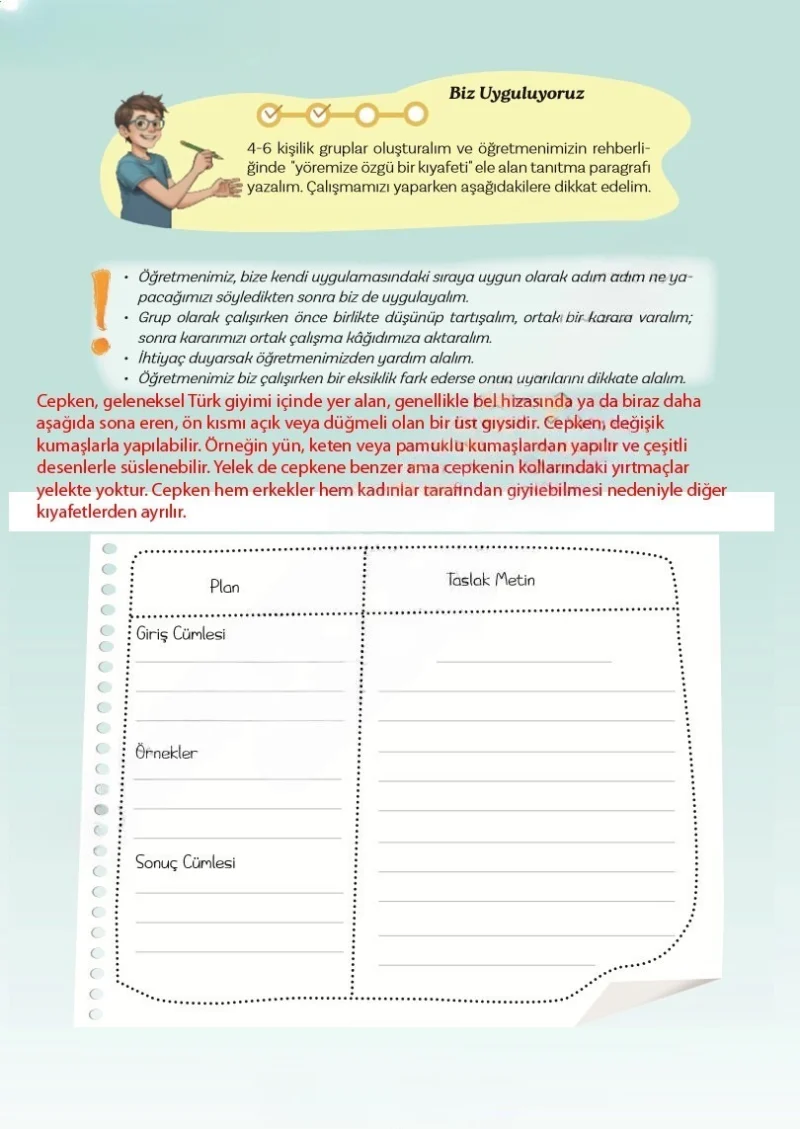 5. Sınıf Türkçe Ders Kitabı Cevapları Meb Yayınları 2. Kitap Sayfa 54 Çözüm Görseli