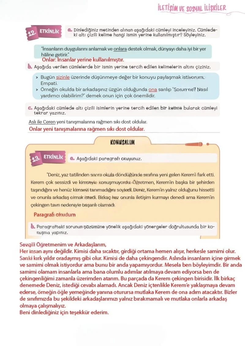 5. Sınıf Türkçe Ders Kitabı Cevapları Meb Yayınları 2. Kitap Sayfa 75 Çözüm Görseli