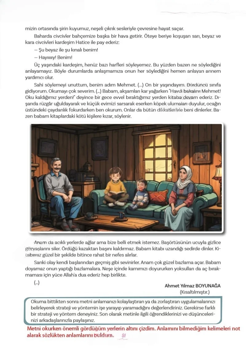 5. Sınıf Türkçe Ders Kitabı Cevapları Meb Yayınları 2. Kitap Sayfa 81 Çözüm Görseli