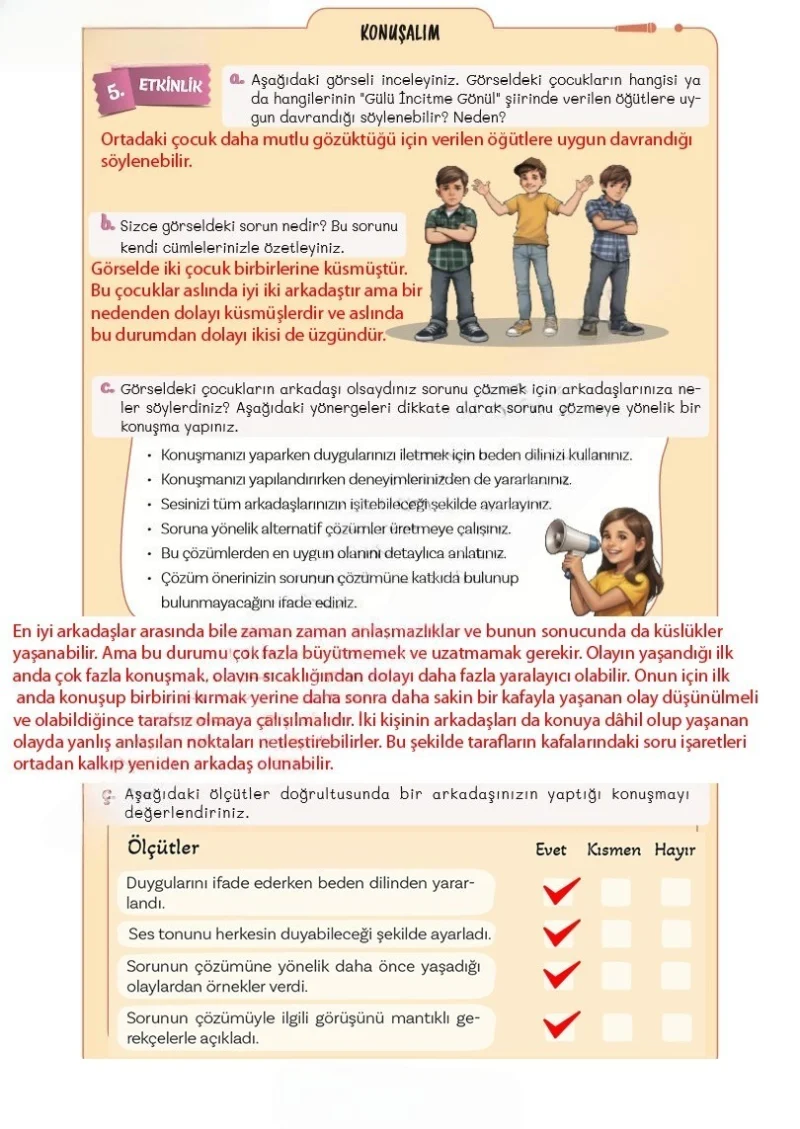 5. Sınıf Türkçe Ders Kitabı Cevapları Meb Yayınları 2. Kitap Sayfa 90 Çözüm Görseli
