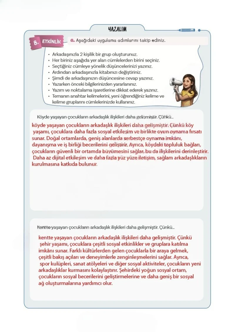 5. Sınıf Türkçe Ders Kitabı Cevapları Meb Yayınları 2. Kitap Sayfa 92 Çözüm Görseli