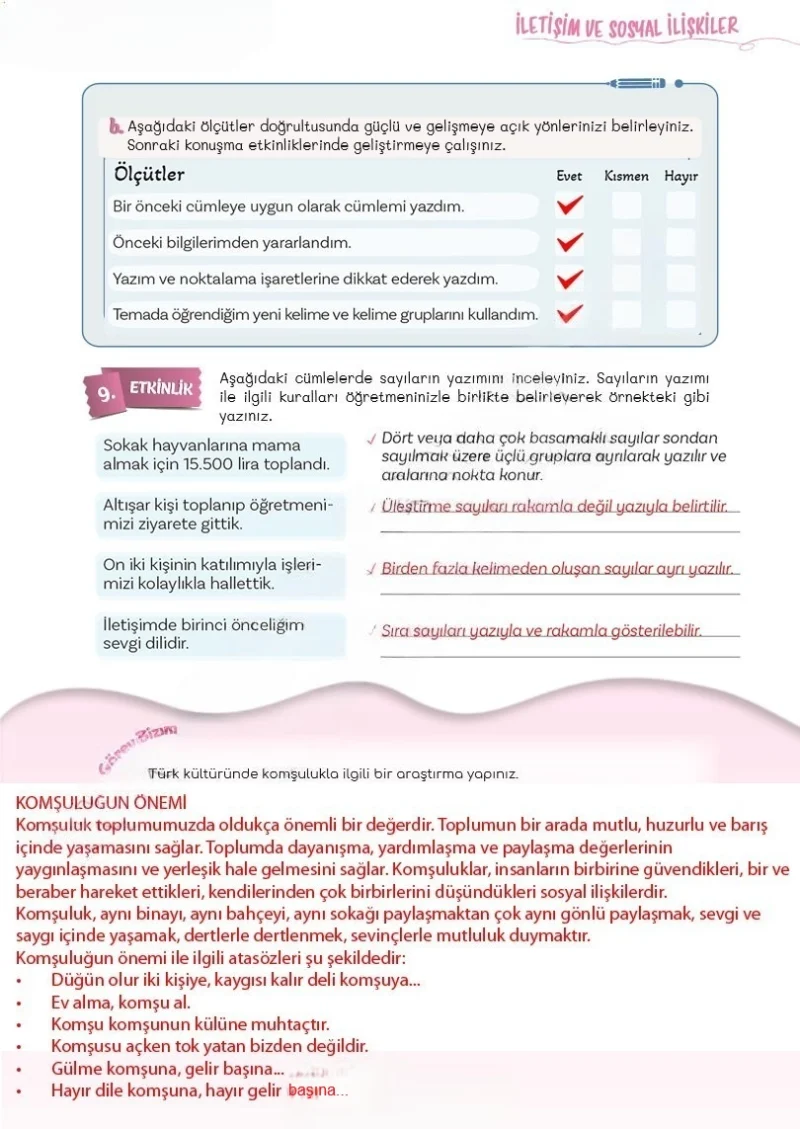 5. Sınıf Türkçe Ders Kitabı Cevapları Meb Yayınları 2. Kitap Sayfa 93 Çözüm Görseli