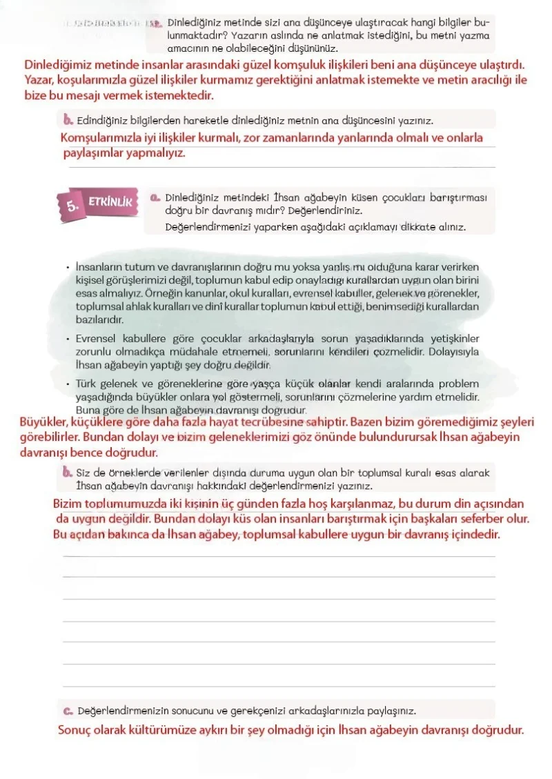 5. Sınıf Türkçe Ders Kitabı Cevapları Meb Yayınları 2. Kitap Sayfa 96 Çözüm Görseli
